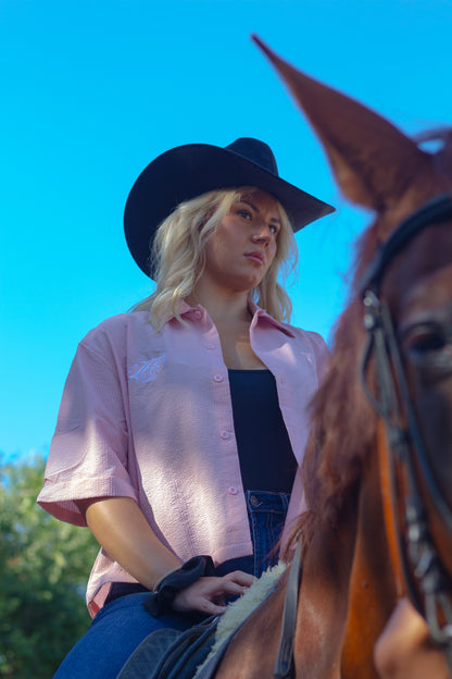 Camisa western Rosa
