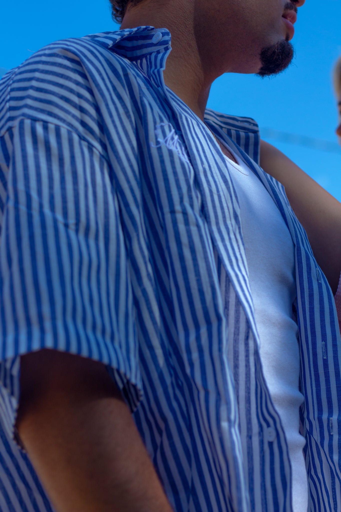 Camisa rodeo azul