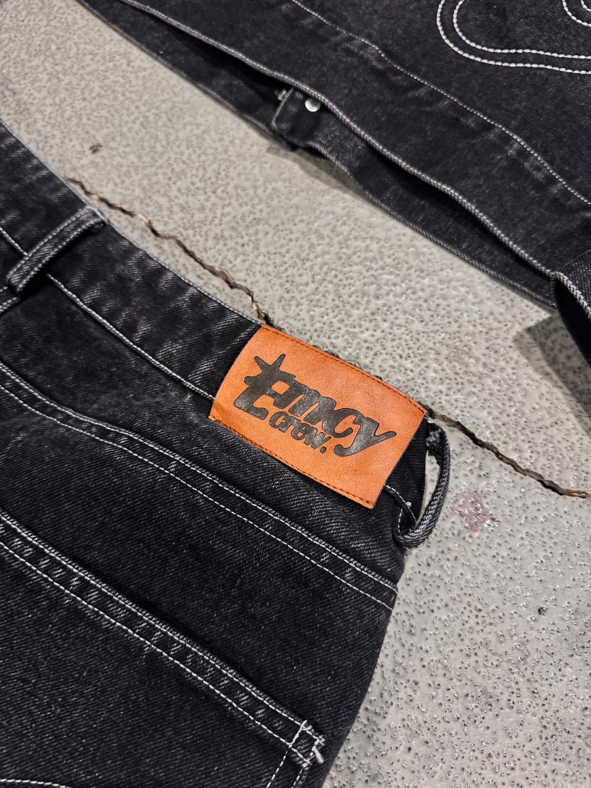 BOTTOM DENIM ABSTRACT ORBIT